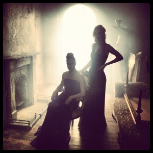 Mariah Gale and Vanessa Kirby during the Three Sisters photo shoot
