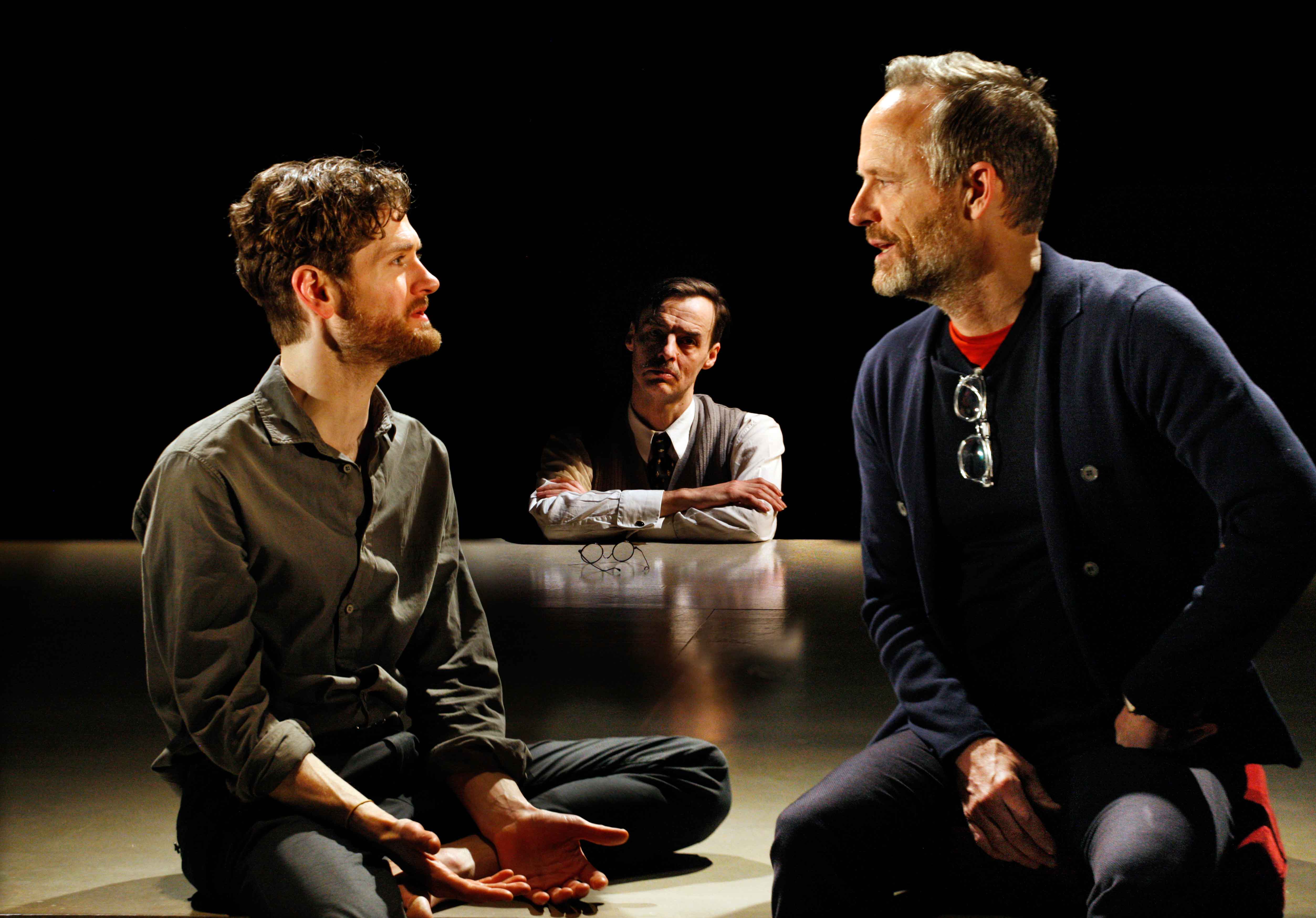 Kyle Soller, Paul Hilton and John Benjamin Hickey in The Inheritance at the Young Vic © Simon Annand